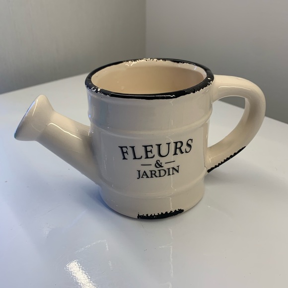 Ceramic watering can decoration - Picture 2 of 6